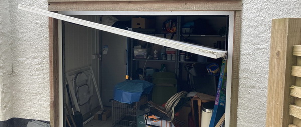 garage door snapped cable